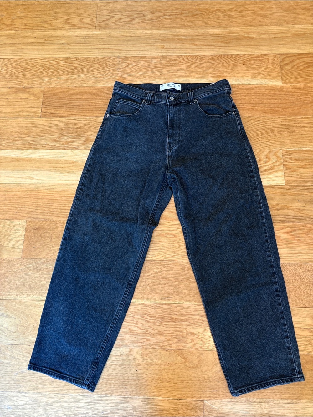 Hollister Men's Baggy Skater Jeans Bkack